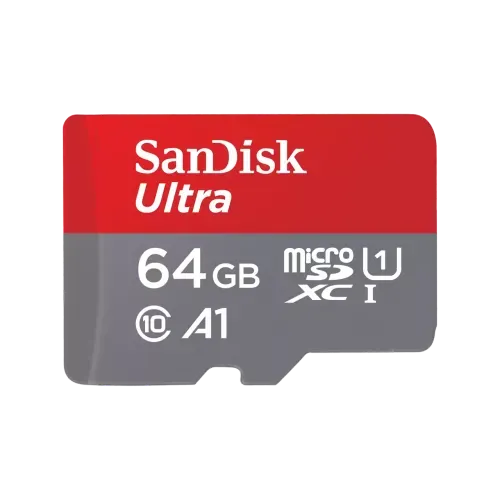 SanDisk Ultra SQUAB 64GB MicroSDXC UHS-I Memory Card (SDSQUAB-064G-GN6MN)